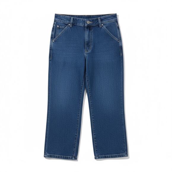 Vintage Liz Claiborne Mom Jeans High Waist Wide Leg Cropped Size 8 Petite Y2K - Picture 1 of 14